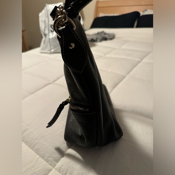 DOONEY & BOURKE BLACK BAG WITH SILVER HARDWARE - Picture 3 of 6